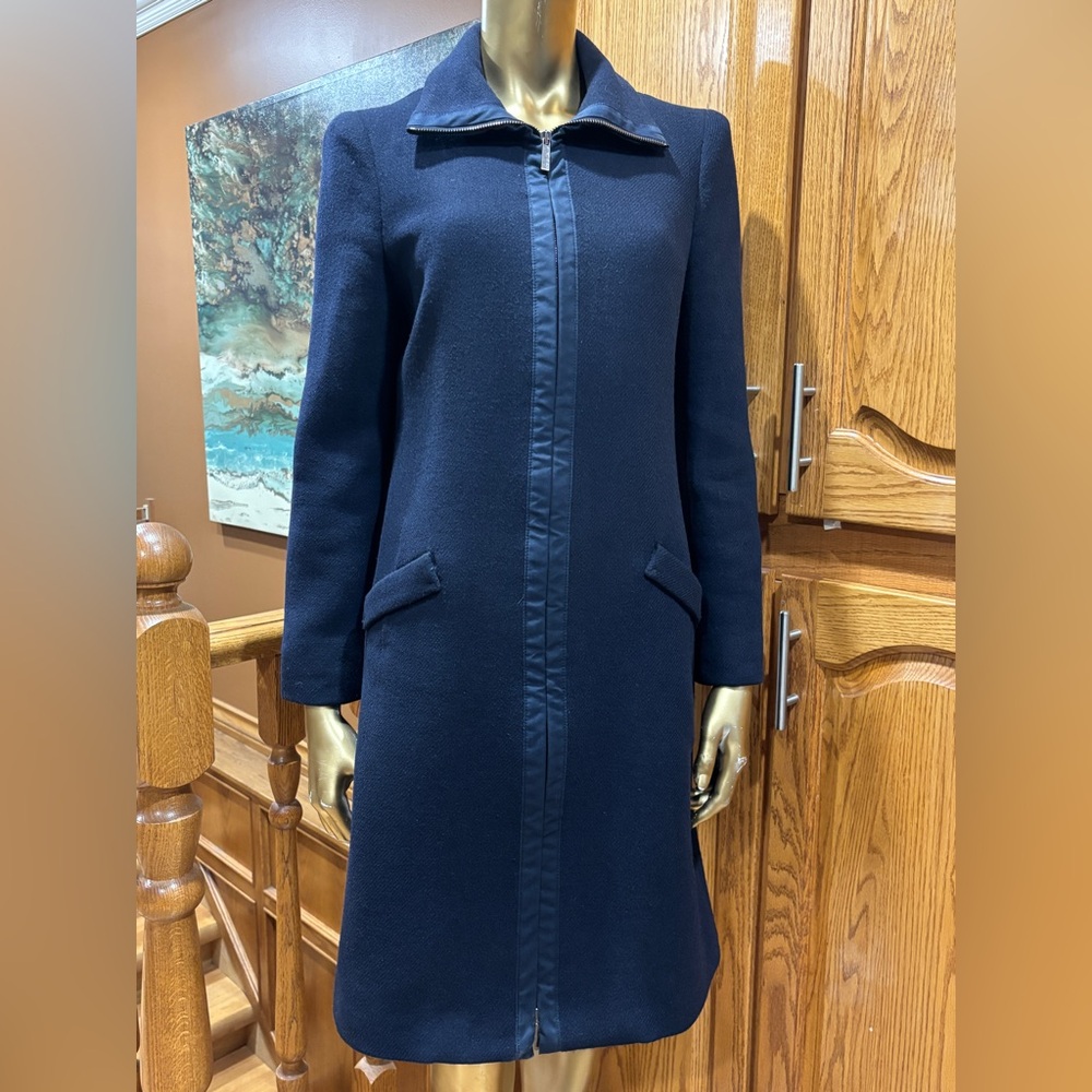 Armani Jeans Dark Blue Jacket with Bronze Zipper